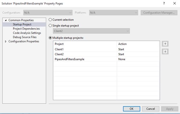 Set StartUp Projects